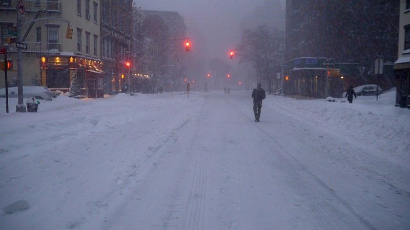 New York In A Snowstorm